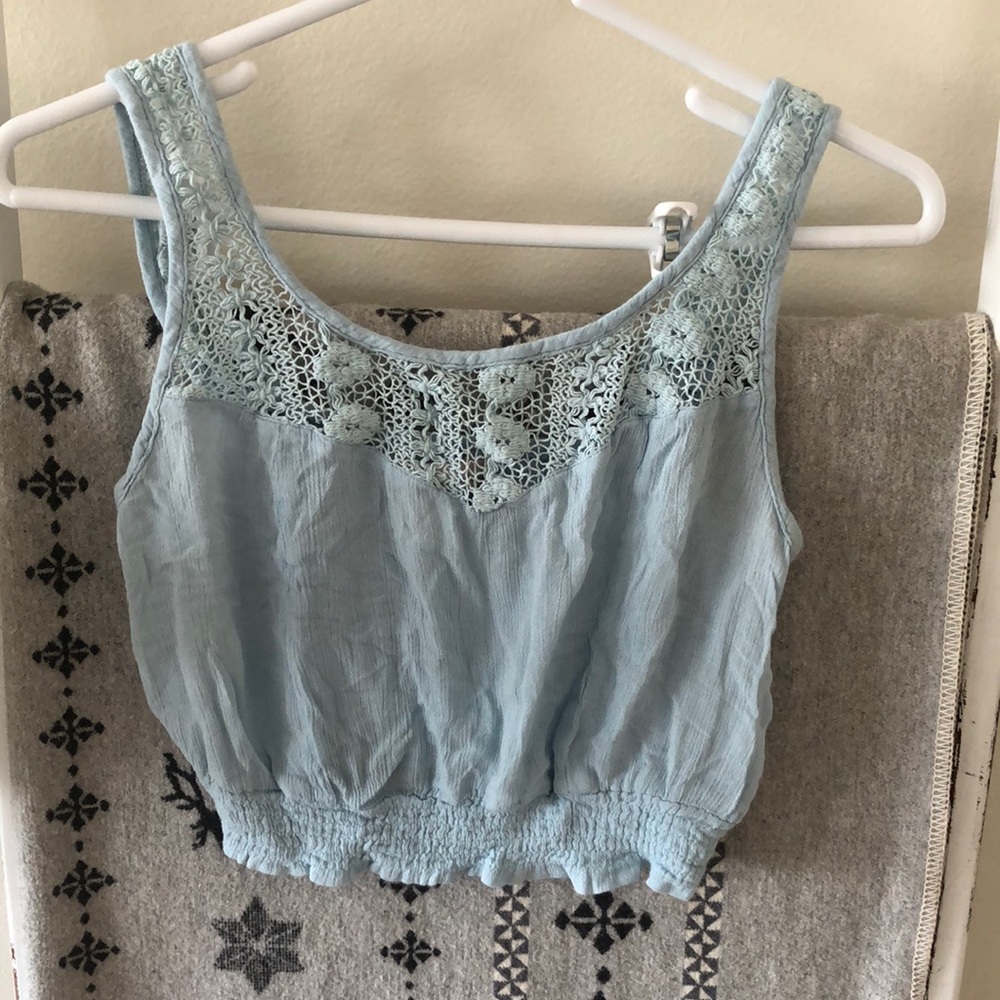 Band of Gypsies crop top/Baby blue size Xsmall